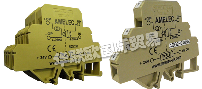 英國AMELEC公司的產(chǎn)品主要有：英國AMELEC變送器、AMELEC放大器、信號分離器、跳閘放大器、脈沖發(fā)生器、RTD分離器電流表、發(fā)射器、換能器、行程放大器、信號分配器、信號隔離器、信號轉(zhuǎn)換器、面板儀表、高壓信號變送器、電位器變送器、電流傳感器、電壓傳感器、直流電流變送器、接觸式中繼器、多通道信號隔離器、可編程信號隔離器、指示器、電源。